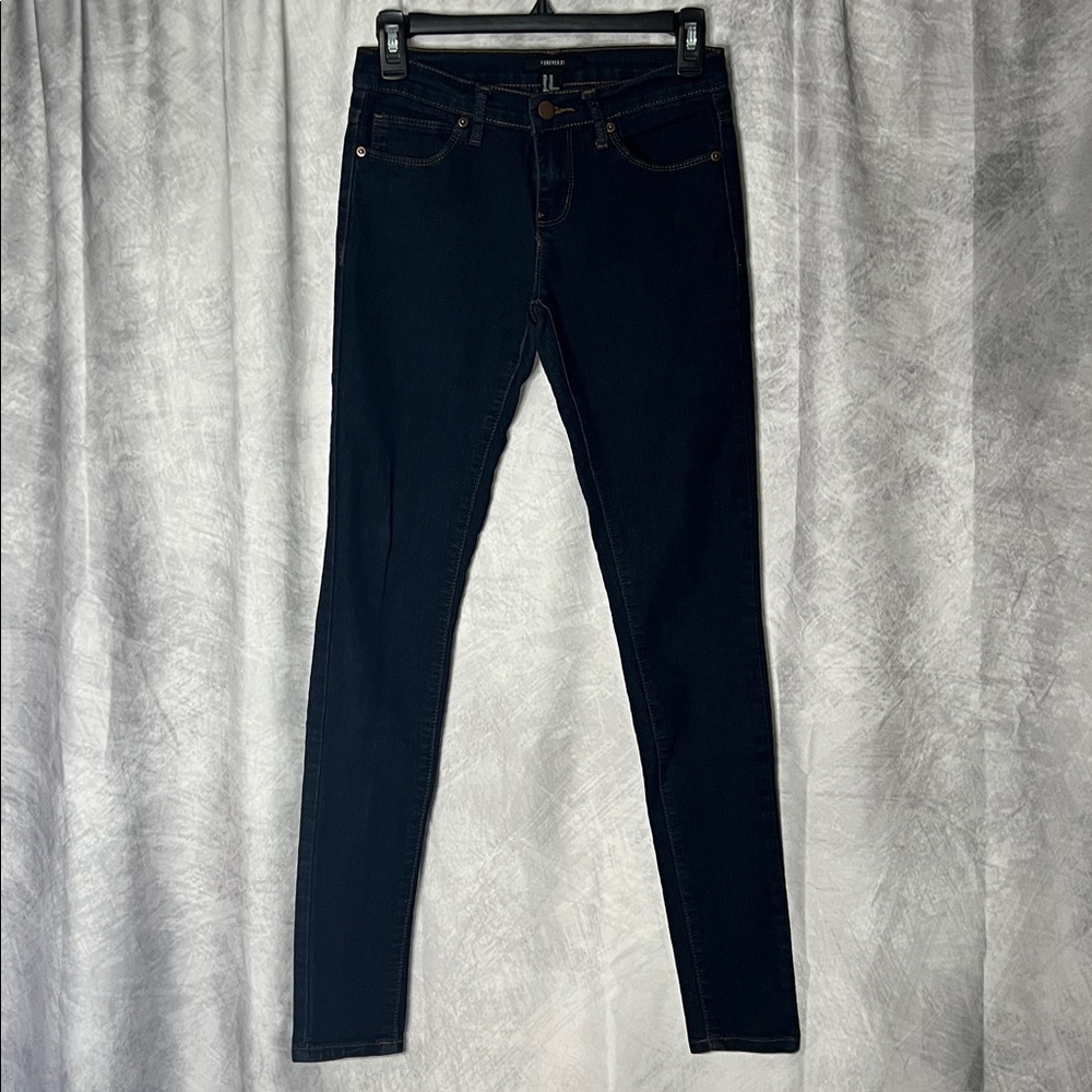 Forever 21 Dark Wash Skinny Jeans - 25 x 31